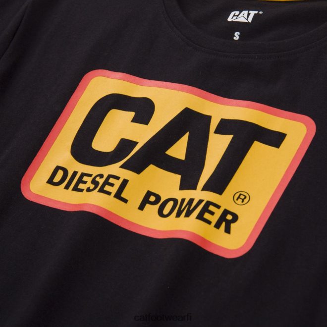 diesel power t-paita musta 40L048314 Caterpillar naiset | topit  päällysvaatteet